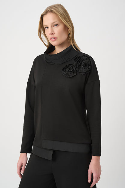 Joseph Ribkoff Asymmetrical Tunic Black