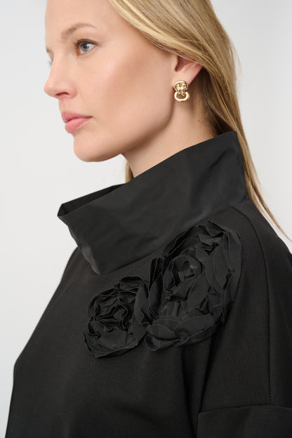 Joseph Ribkoff Asymmetrical Tunic Black