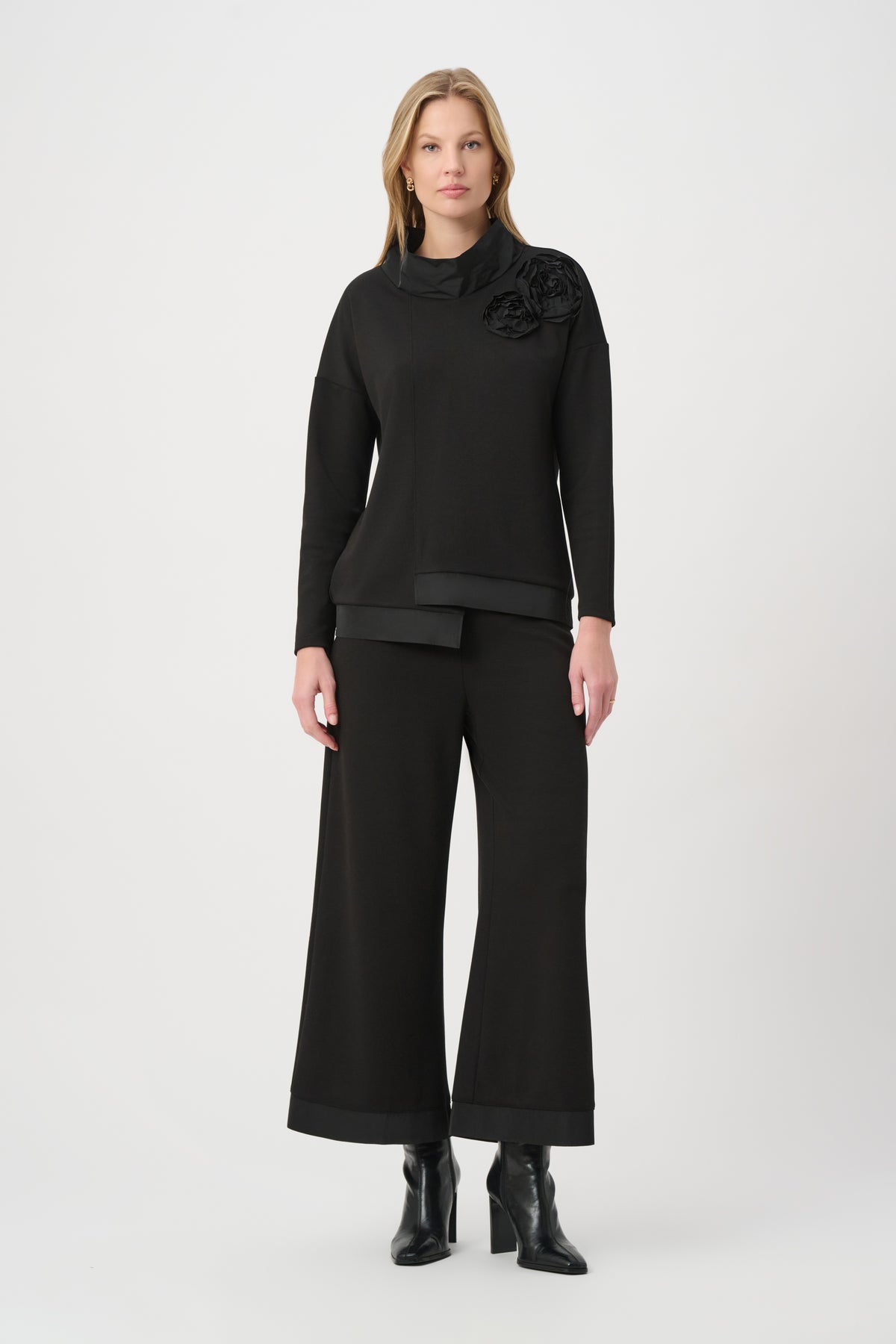 Joseph Ribkoff Asymmetrical Tunic Black