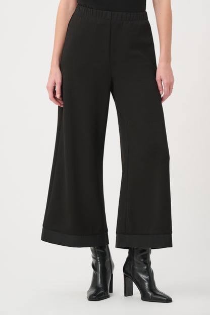Joseph Ribkoff Wide Leg Trim Pull-on Trousers Black
