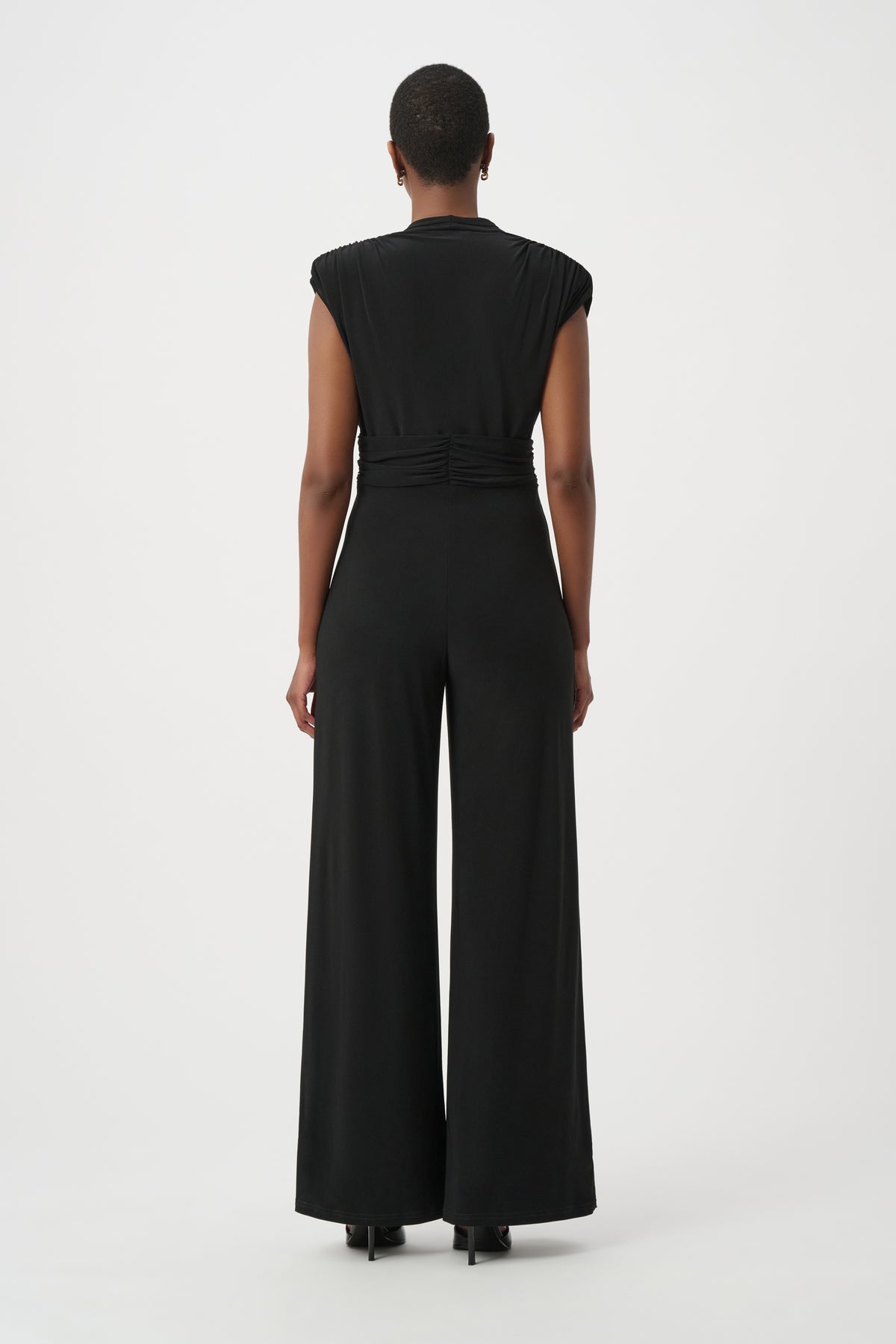 Joseph Ribkoff Wrapped Wide-Leg Jumpsuit Black