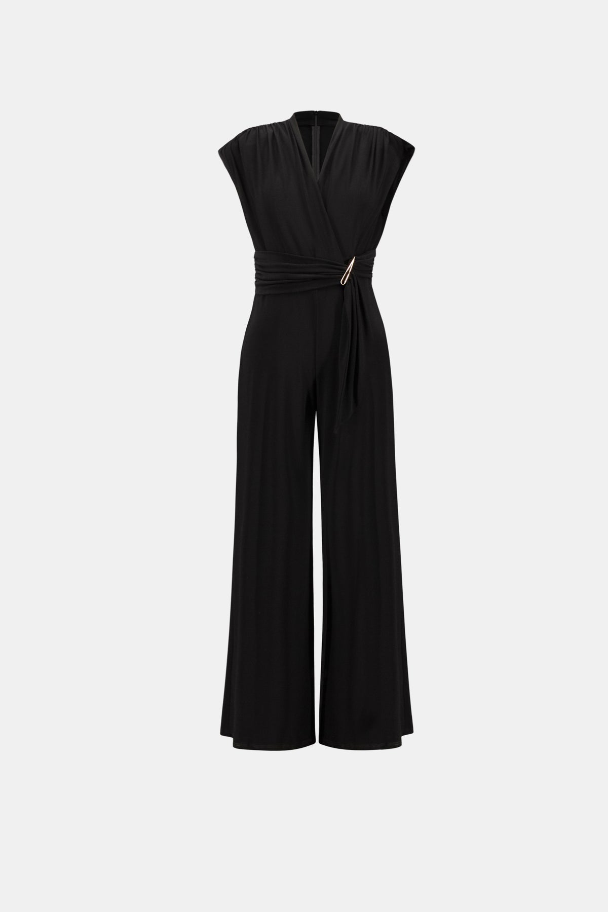 Joseph Ribkoff Wrapped Wide-Leg Jumpsuit Black
