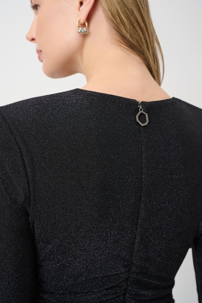 Joseph Ribkoff  Sparkle Knit Dress Black