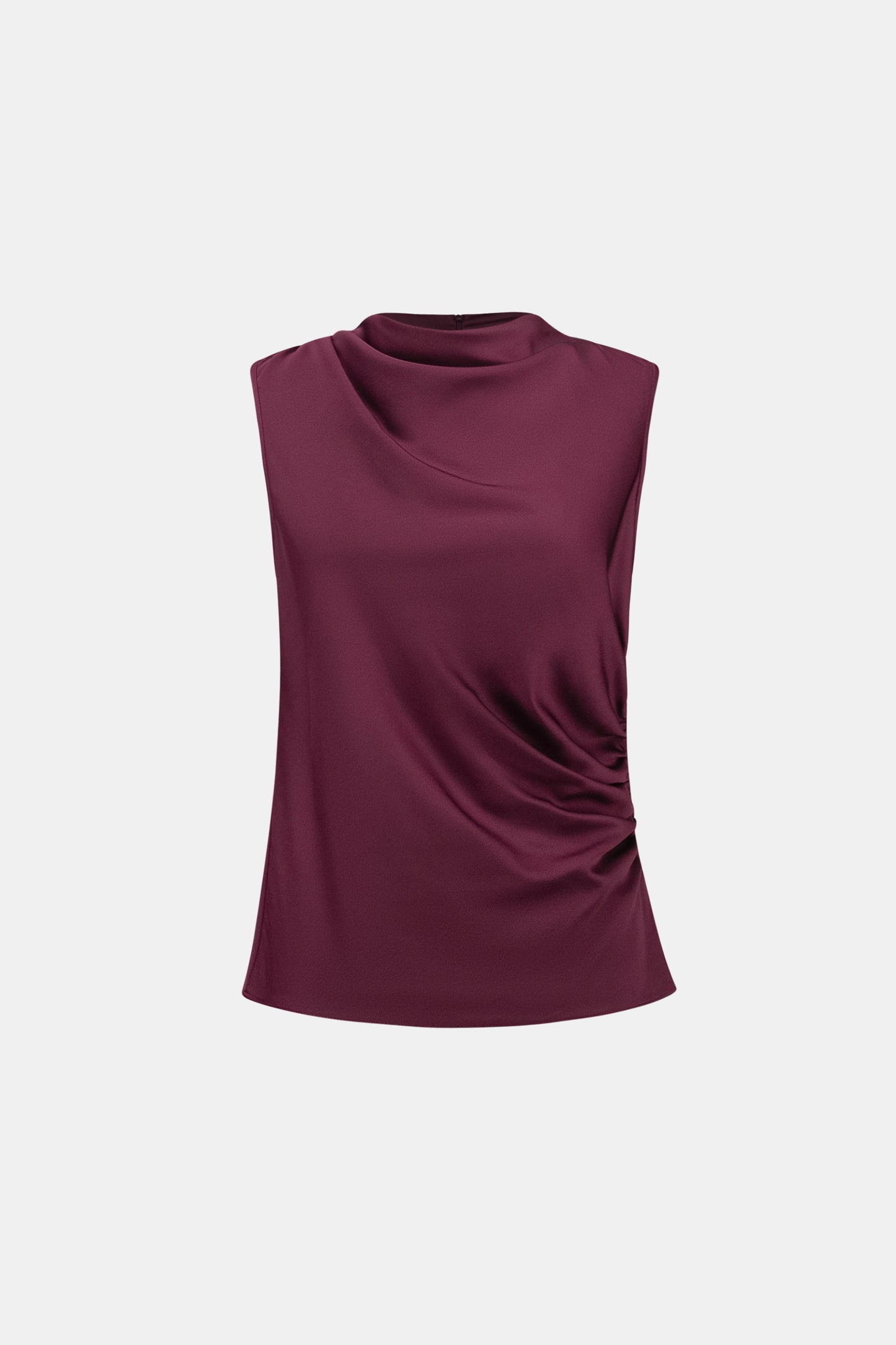 Joseph Ribkoff Satin Sleeveless Top Elderberry