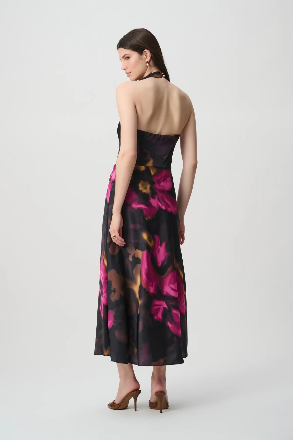 Joseph Ribkoff Halterneck Dress Black/Multi
