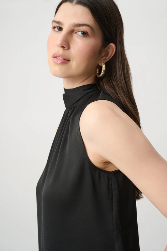 Joseph Ribkoff Back Bow Halter Top Black