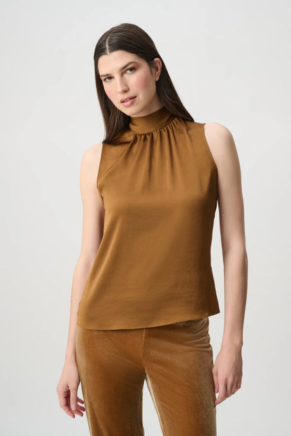 Joseph Ribkoff Back Bow Halter Top Ochre