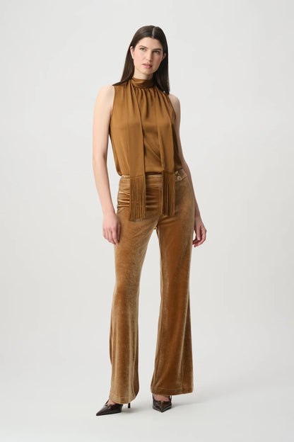 Joseph Ribkoff Back Bow Halter Top Ochre
