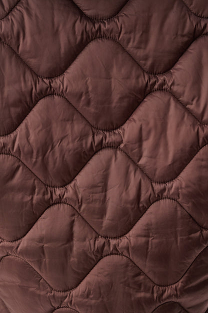 Joseph Ribkoff Hooded Quilted Jacket Mahogany