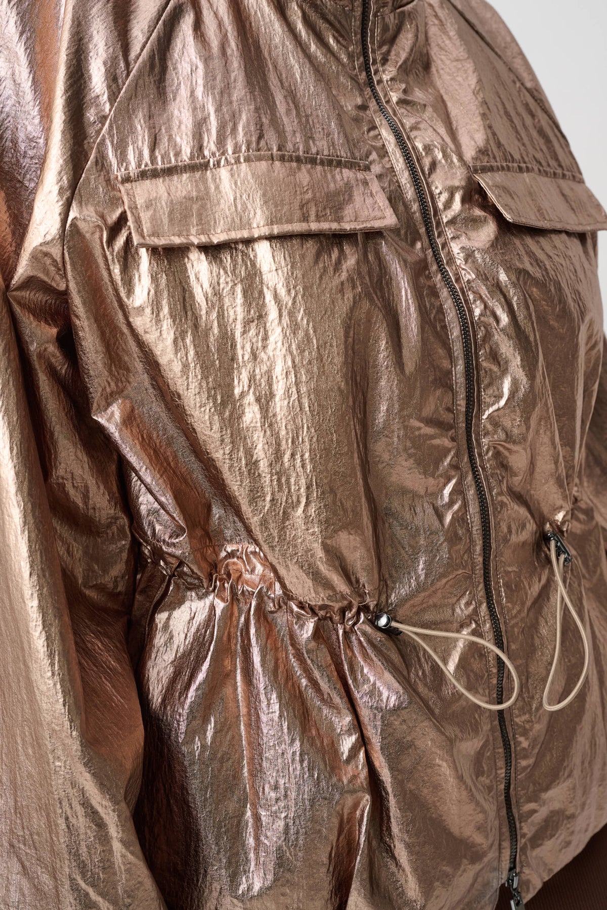 Joseph Ribkoff Metallic Cocoon Jacket Palladium
