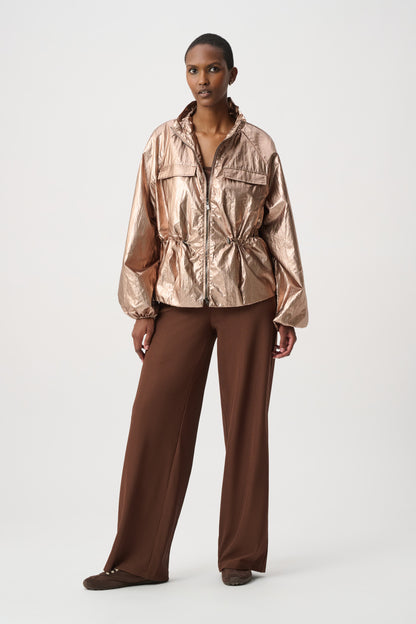 Joseph Ribkoff Metallic Cocoon Jacket Palladium