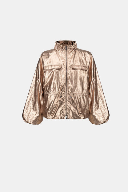 Joseph Ribkoff Metallic Cocoon Jacket Palladium