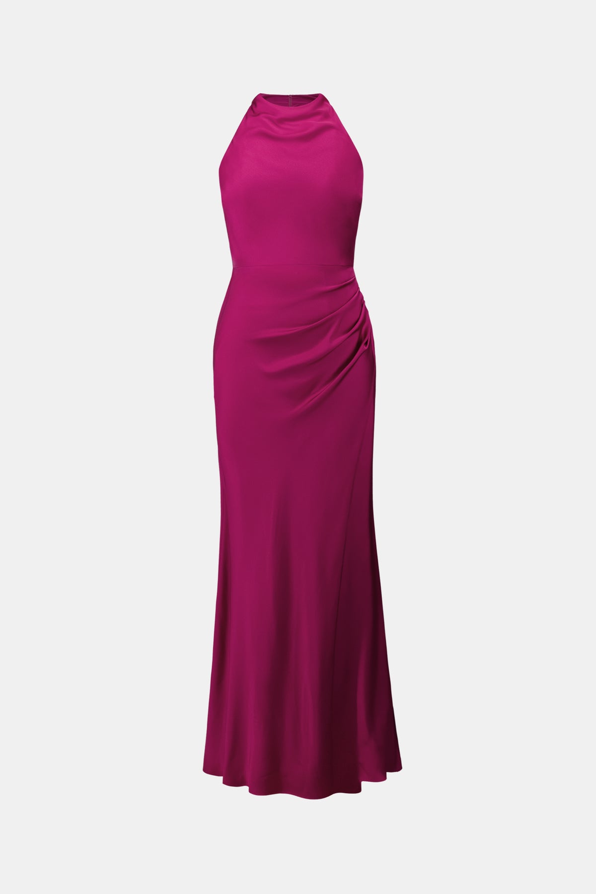 Joseph Ribkoff Halter Neck Gown Deep Magenta