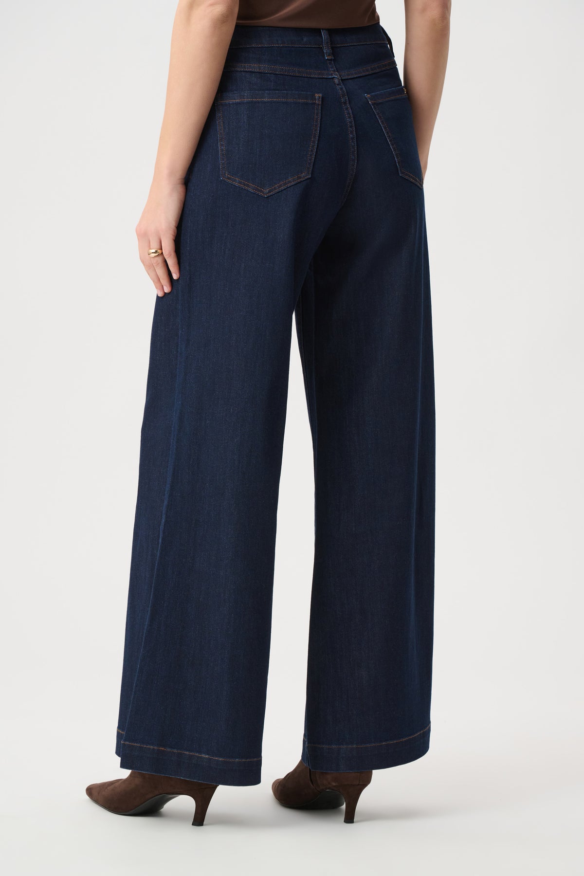 Joseph Ribkoff Palazzo Jeans Dark Denim Blue
