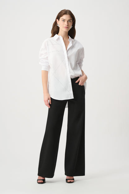Joseph Ribkoff Rhinestone Shirt White