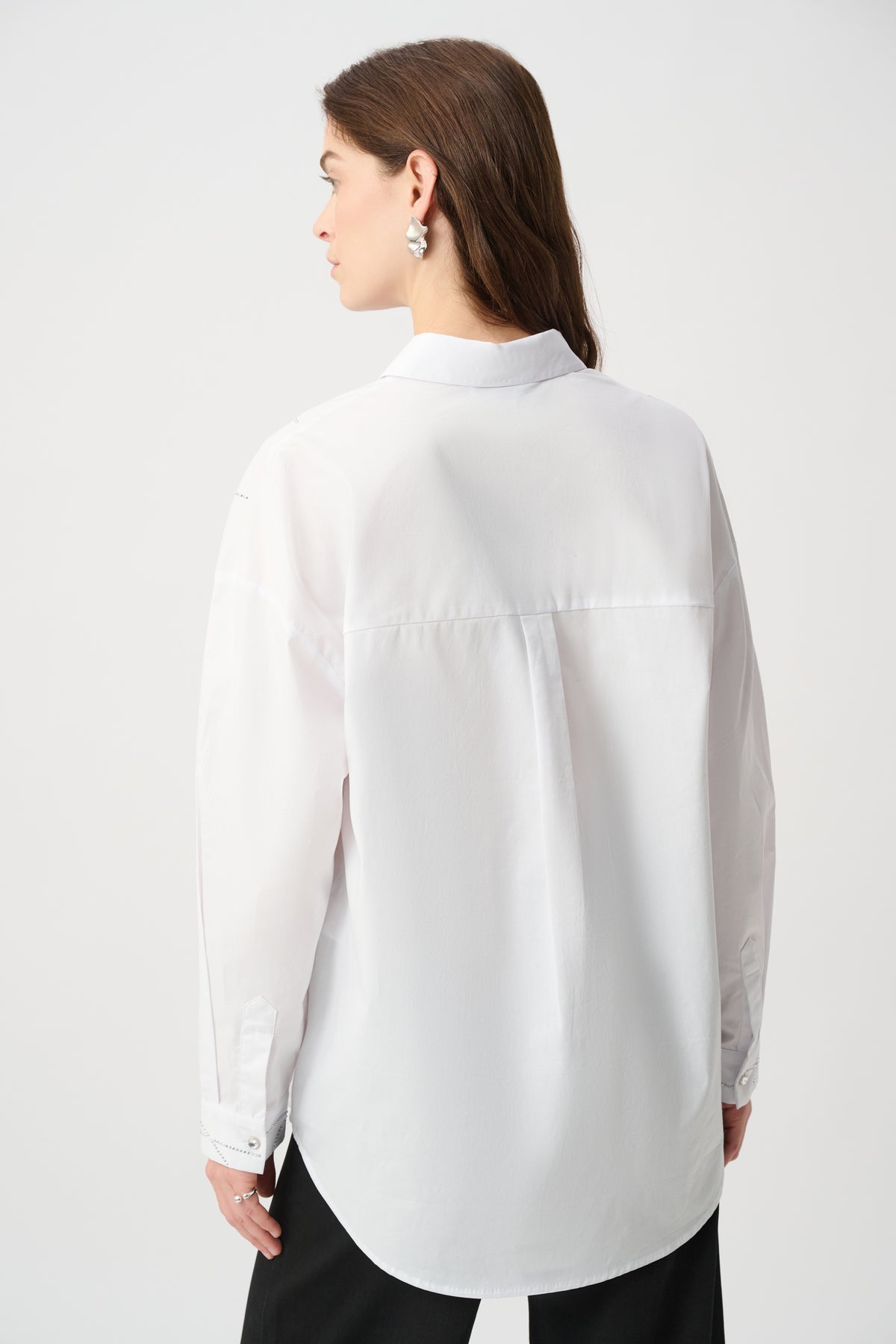 Joseph Ribkoff Rhinestone Shirt White