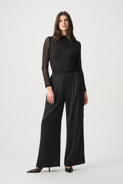 Joseph Ribkoff Rhinestone Mesh Top Black