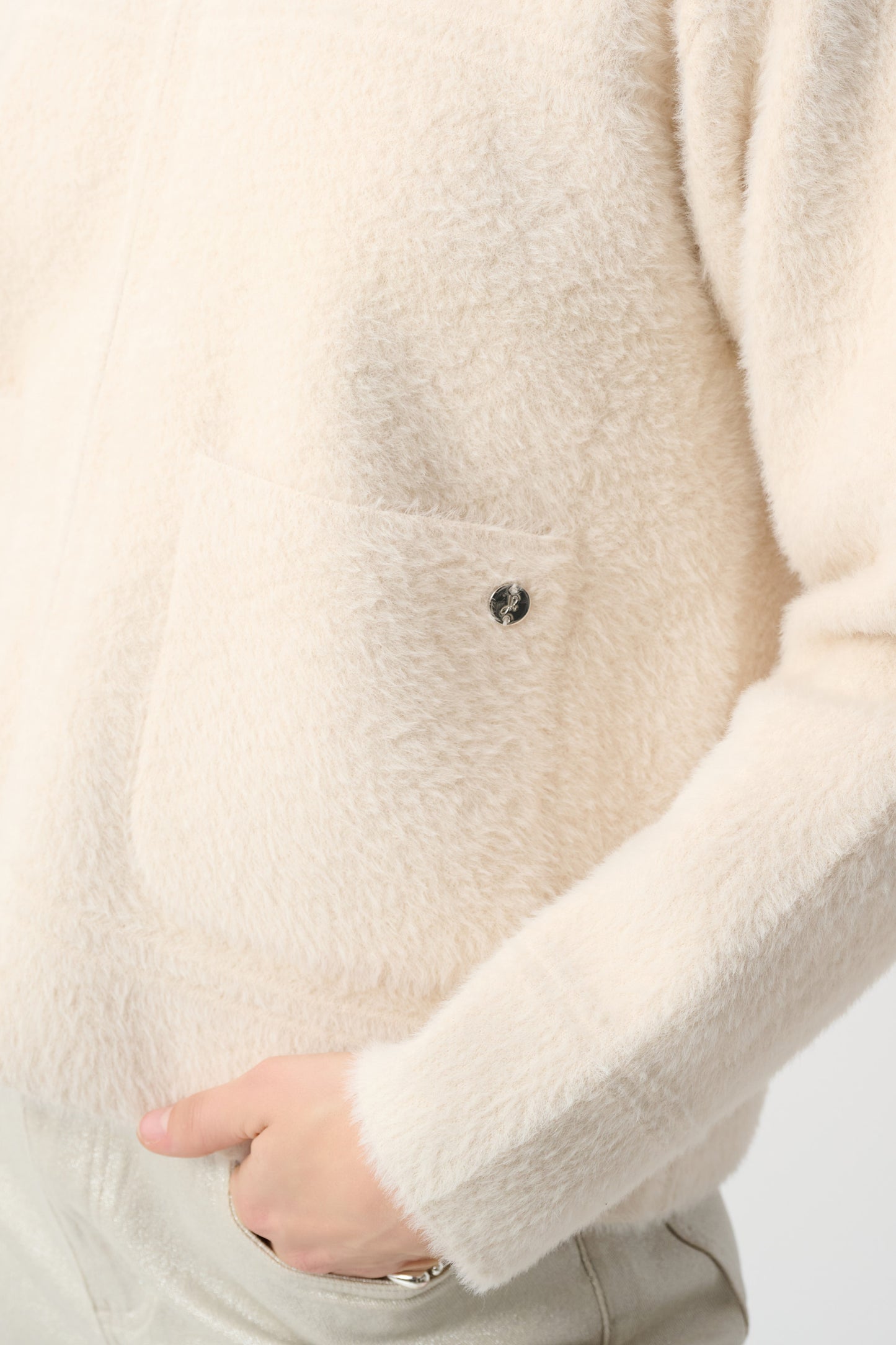 Joseph Ribkoff Detachable Collar Jacket Birch