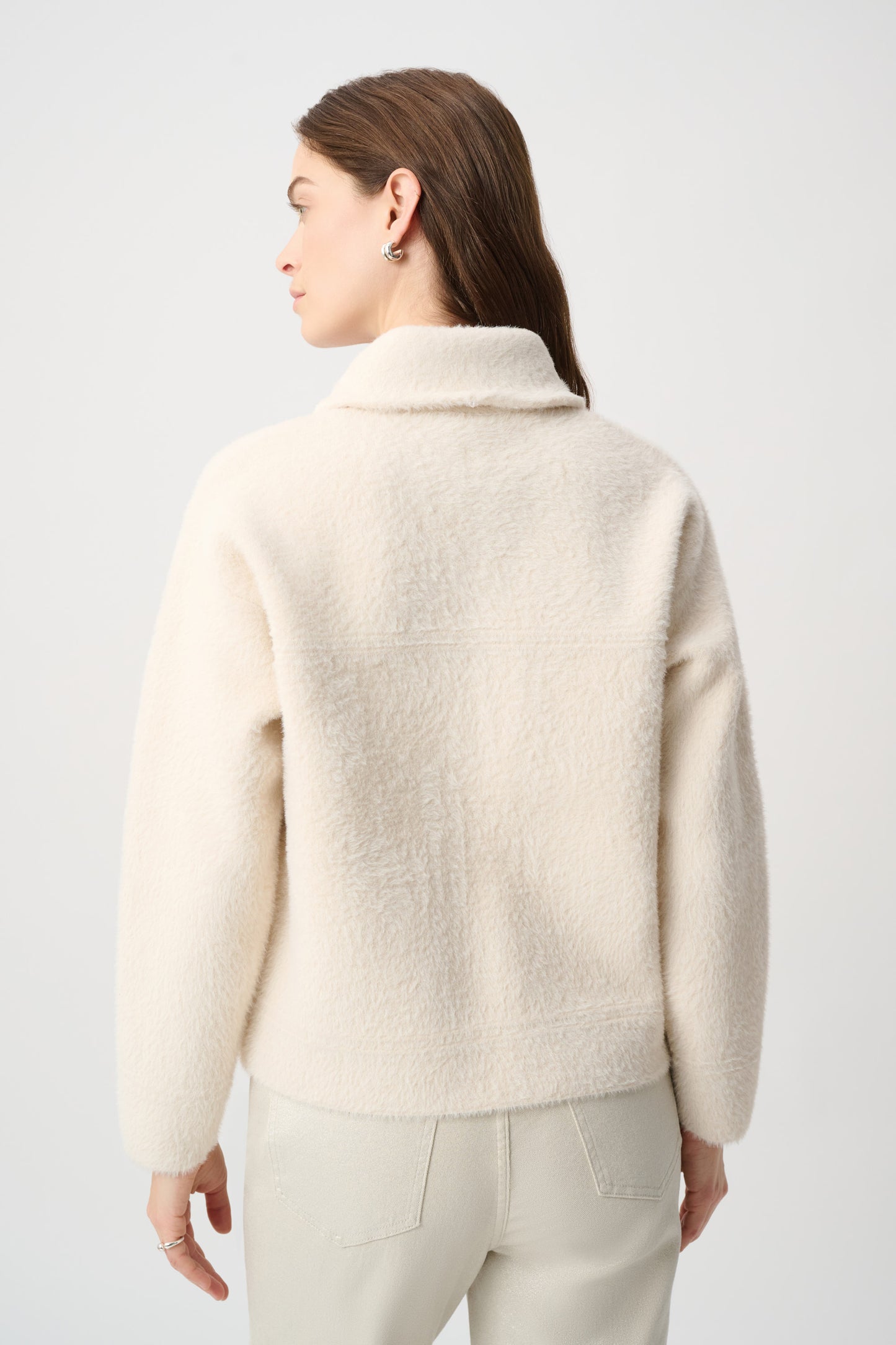 Joseph Ribkoff Detachable Collar Jacket Birch