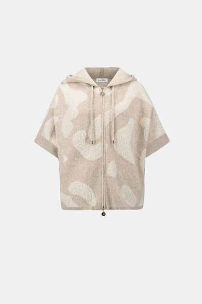 Joseph Ribkoff Hooded Sweater Oatmeal Gold