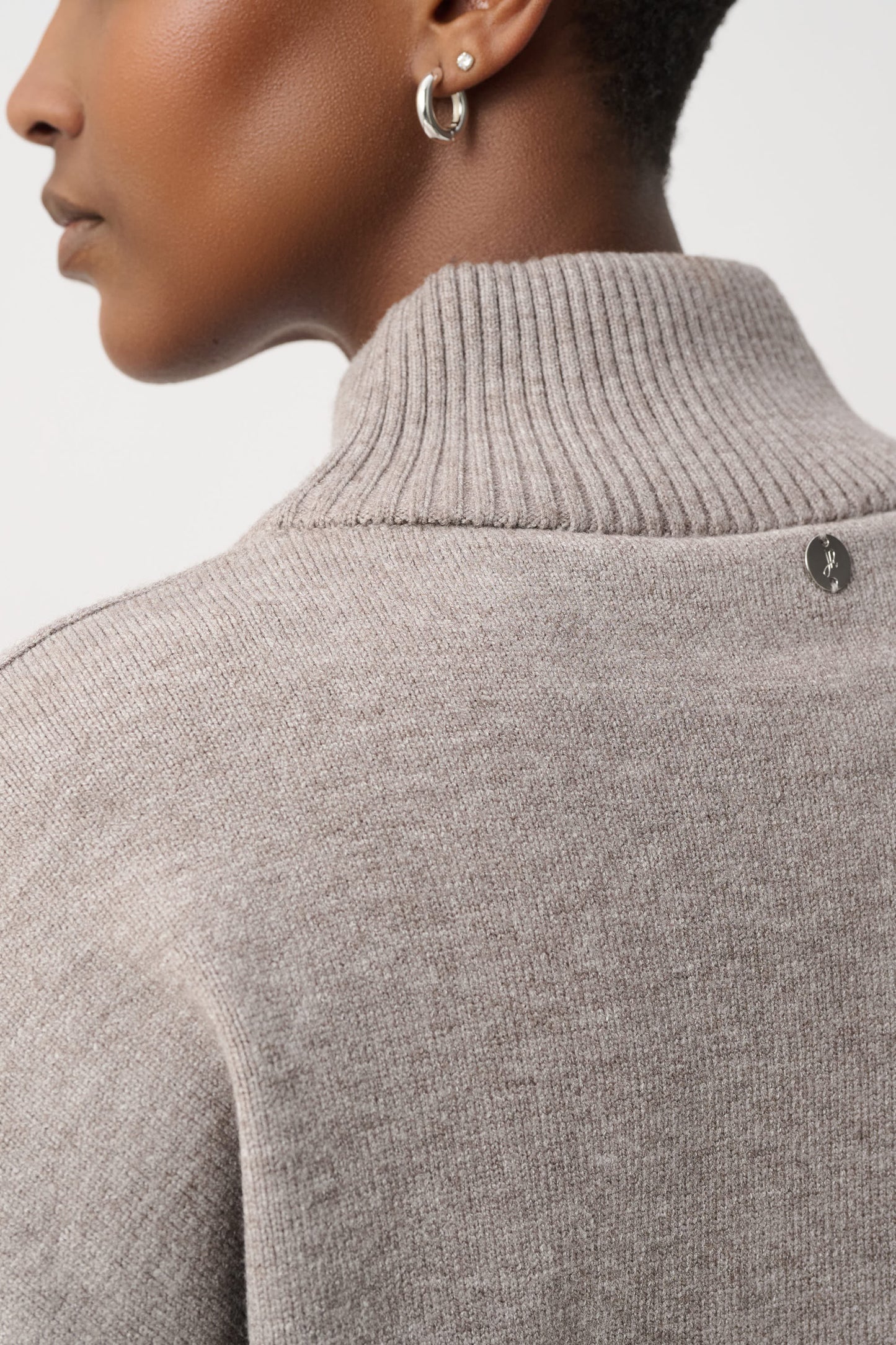 Joseph Ribkoff Embellished Sweater Taupe Melange
