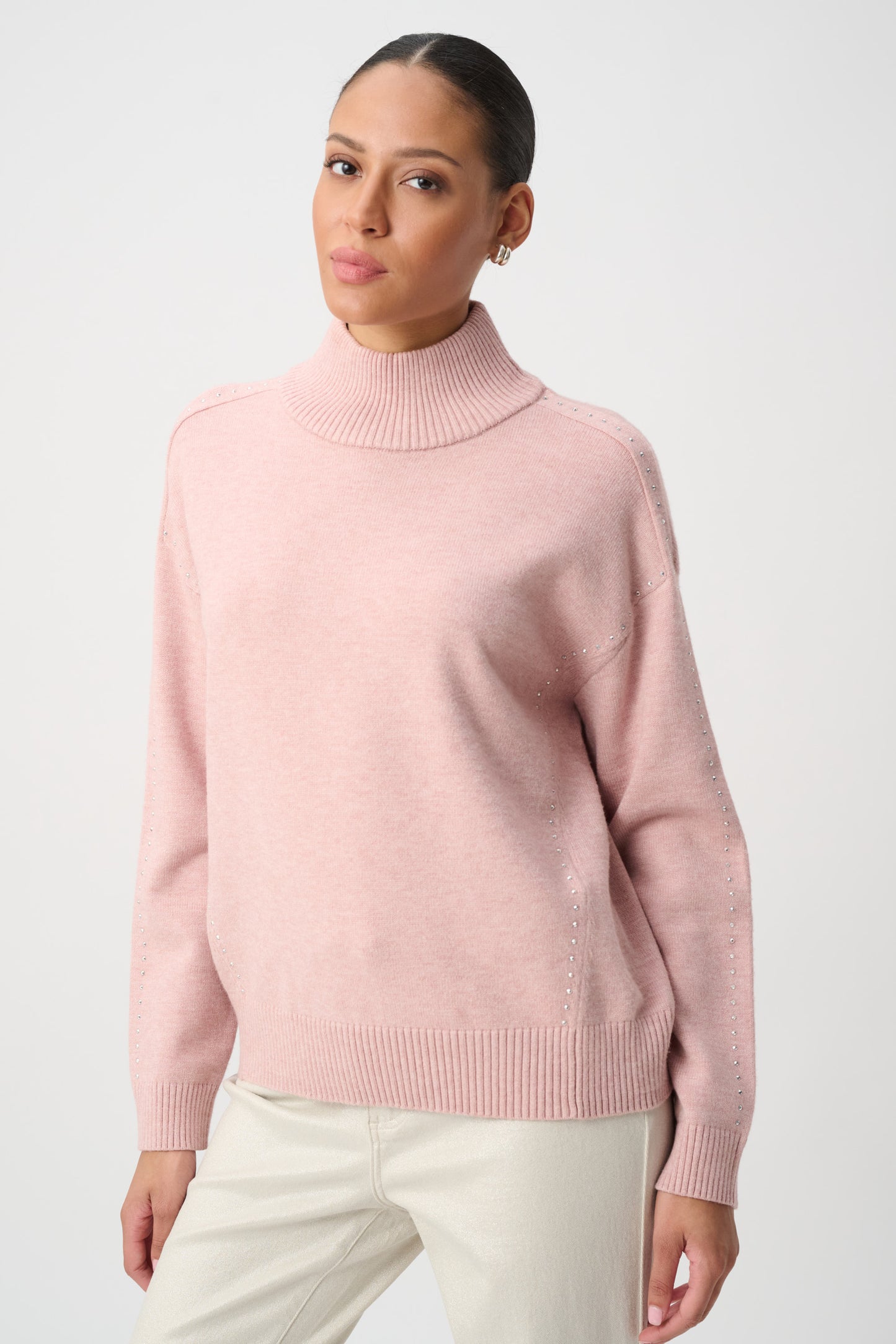 Joseph Ribkoff Embellished Sweater Soft Blush Melange