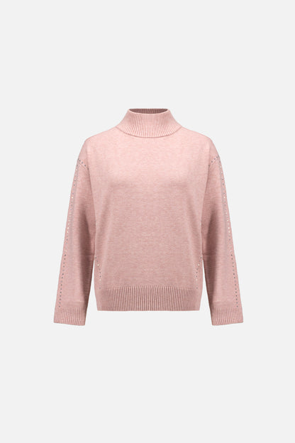 Joseph Ribkoff Embellished Sweater Soft Blush Melange