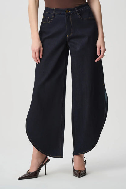 Joseph Ribkoff Barrel Leg Jeans Dark Denim