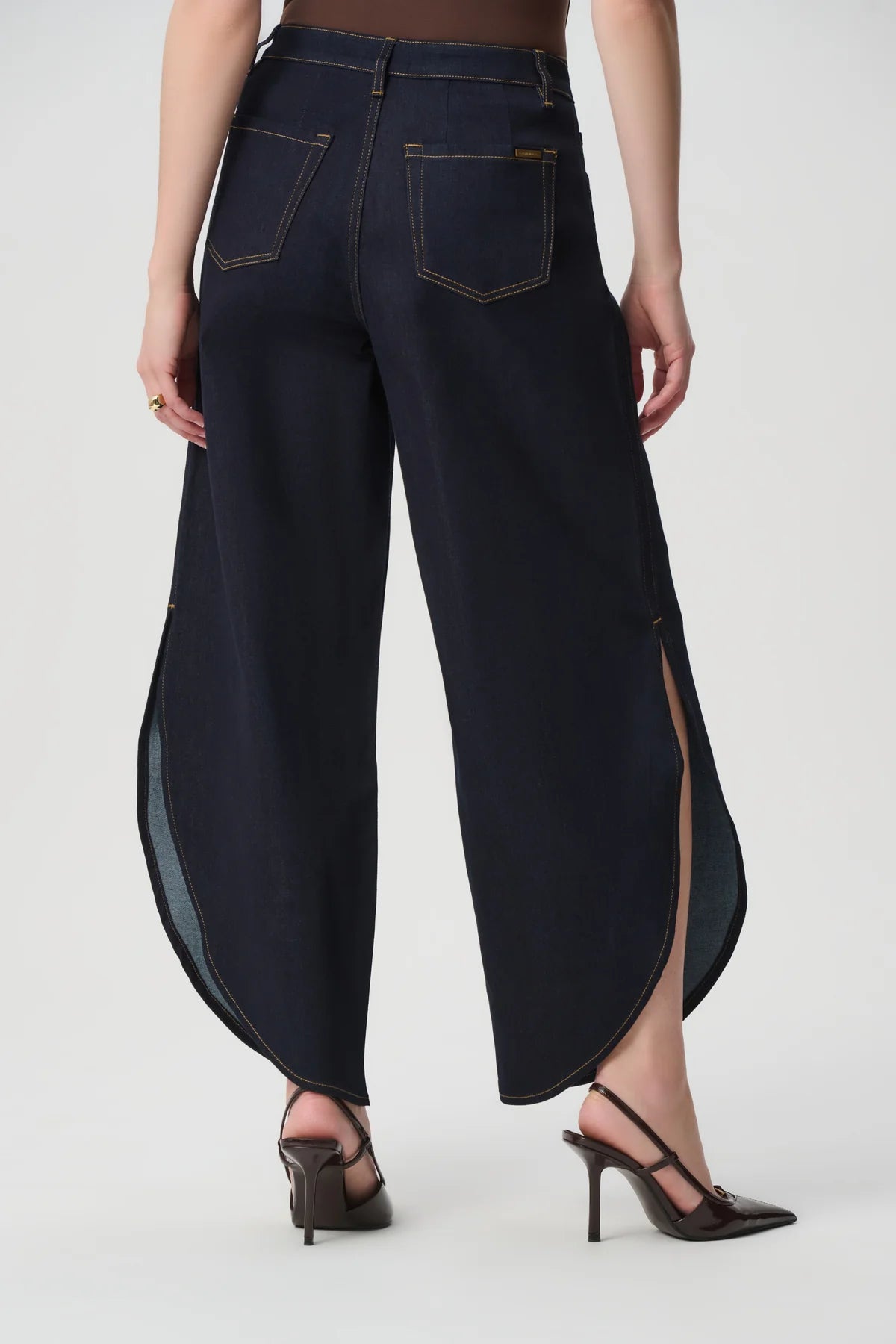 Joseph Ribkoff Barrel Leg Jeans Dark Denim