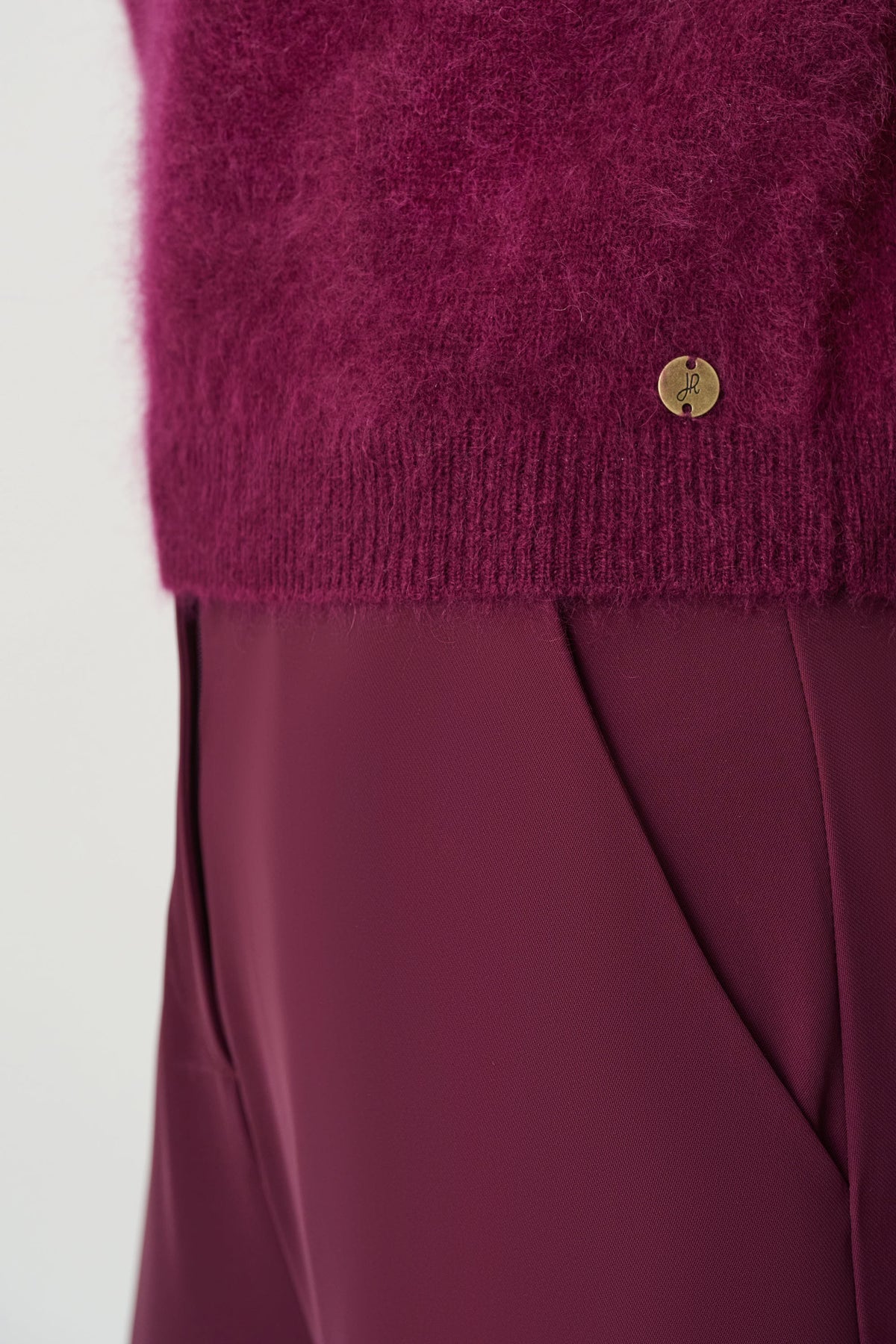 Joseph Ribkoff Brushed Wool Sweater Elderberry