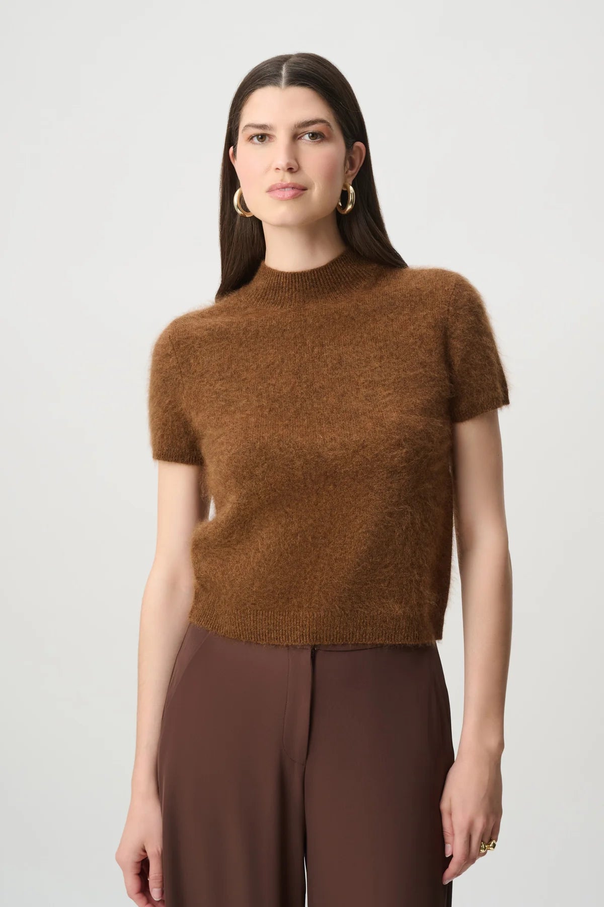 Joseph Ribkoff Brushed Wool Sweater Ochre Melange