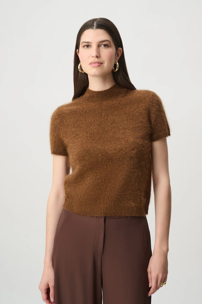 Joseph Ribkoff Brushed Wool Sweater Ochre Melange