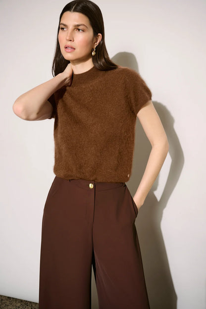 Joseph Ribkoff Brushed Wool Sweater Ochre Melange
