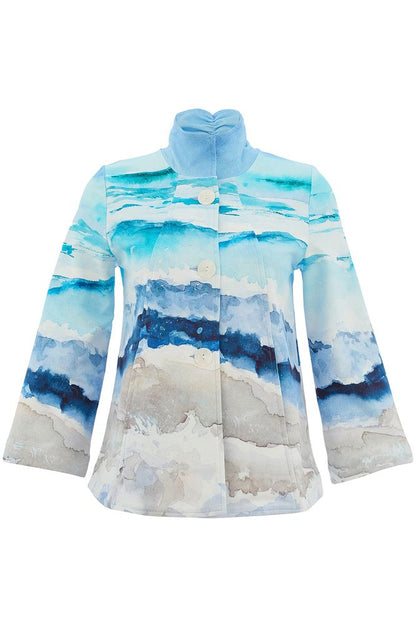Dolcezza Beach Print Jacket 26616