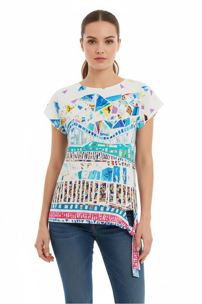 Dolcezza Geo Print Top 26671