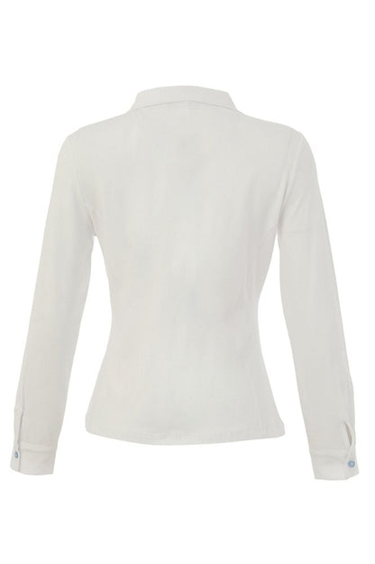 Dolcezza White Print Blouse 26673