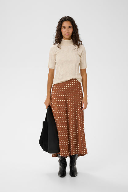 Inwear ZollIW Skirt Spicy Brown Dot