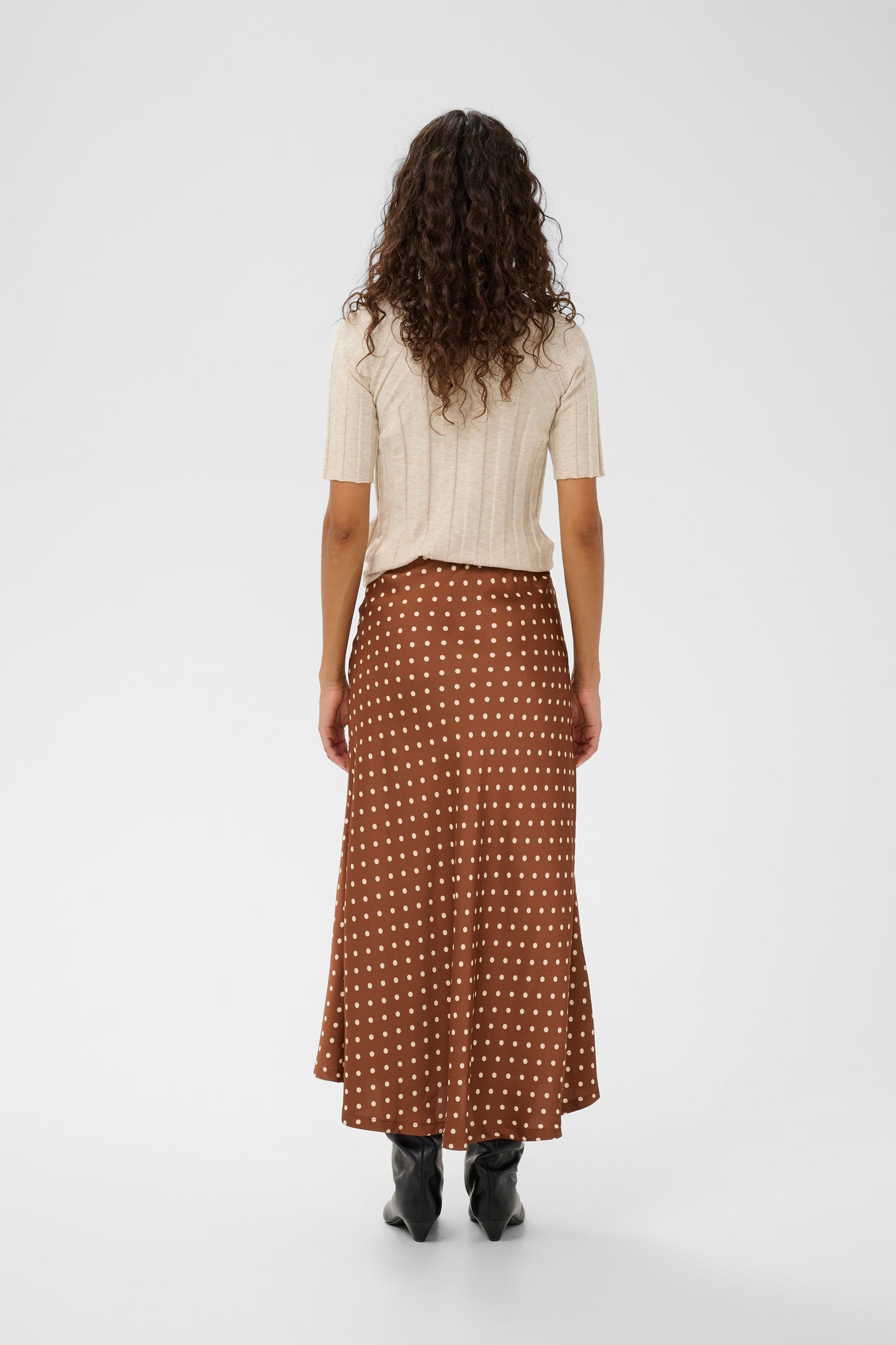Inwear ZollIW Skirt Spicy Brown Dot