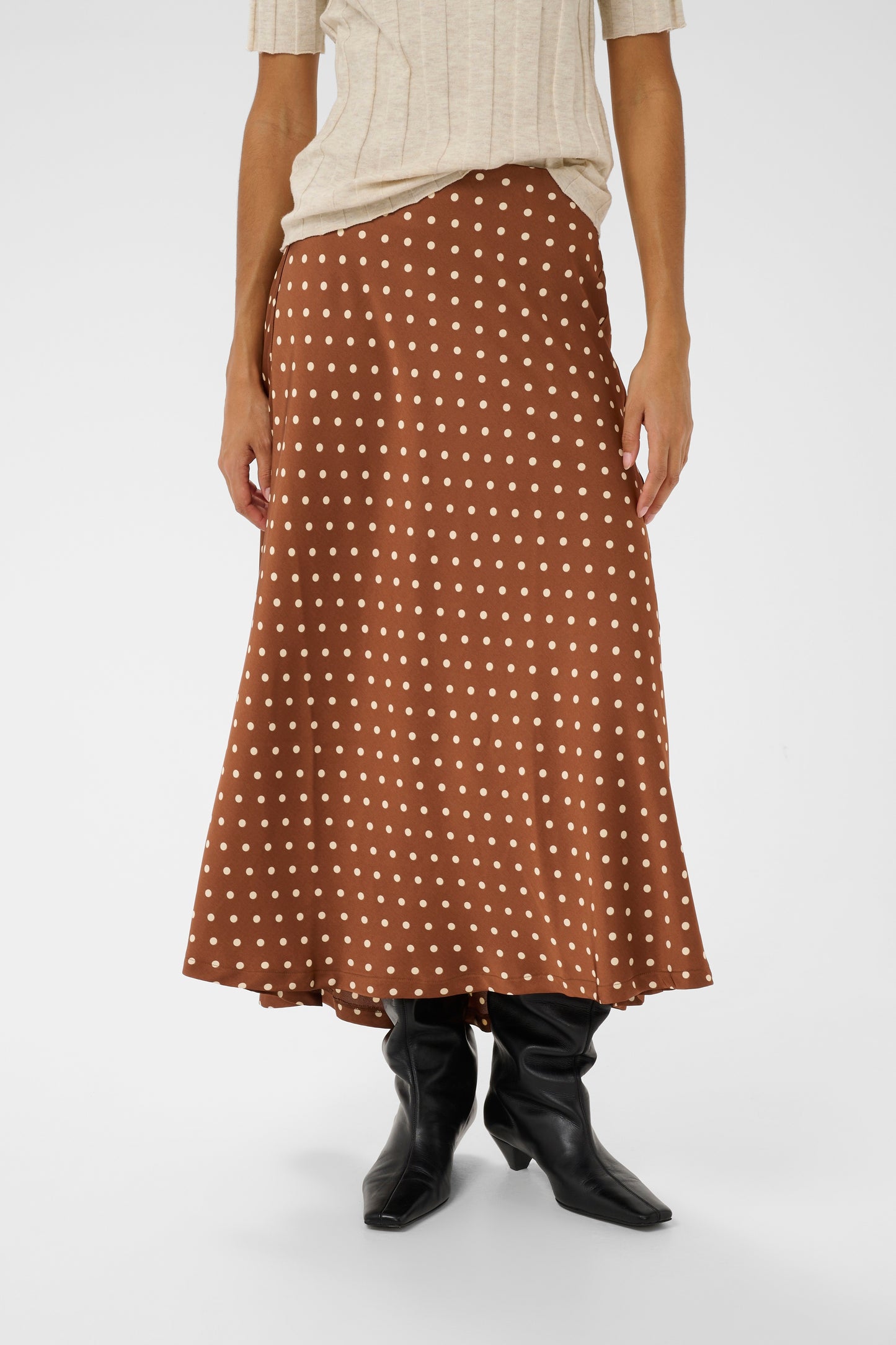 Inwear ZollIW Skirt Spicy Brown Dot