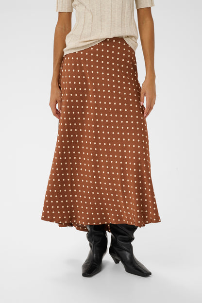 Inwear ZollIW Skirt Spicy Brown Dot