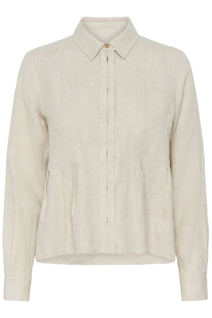 InWear DilanaIW Pleated Shirt Ecru Melange