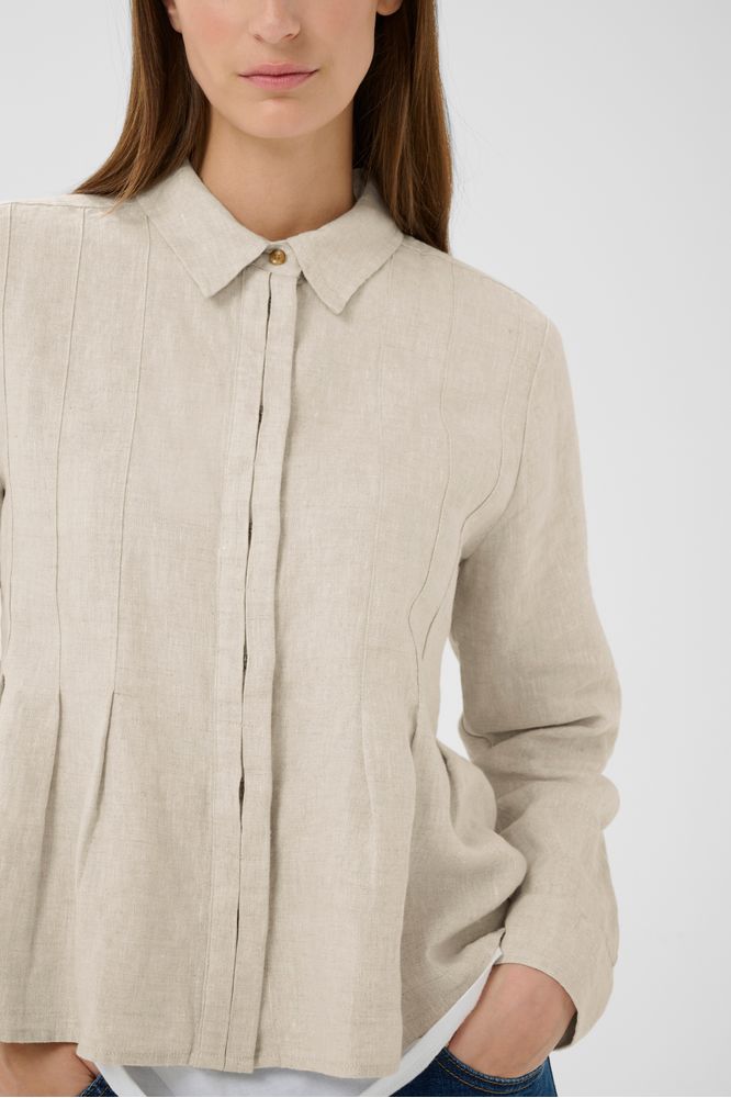 InWear DilanaIW Pleated Shirt Ecru Melange
