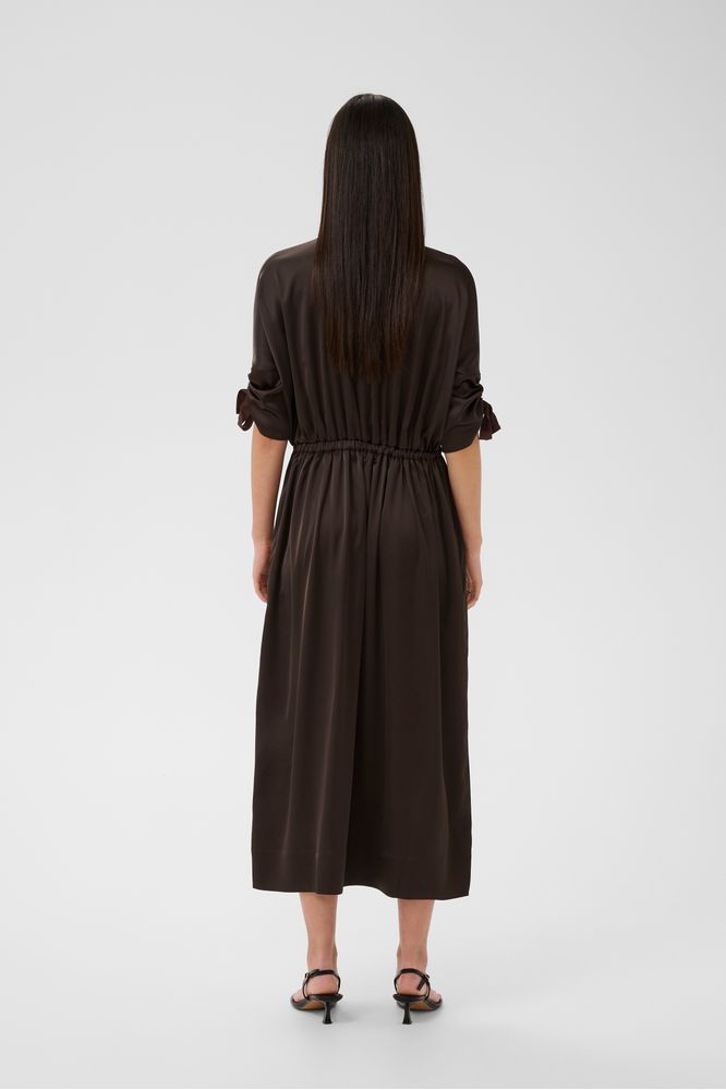 InWear LakeIW Fake Wrap Dress Coffee Bean