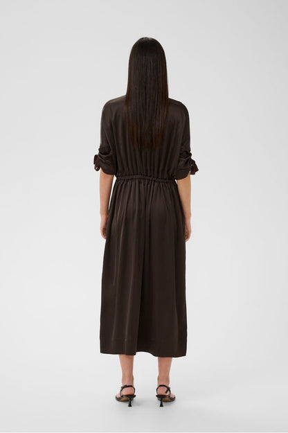 InWear LakeIW Fake Wrap Dress Coffee Bean