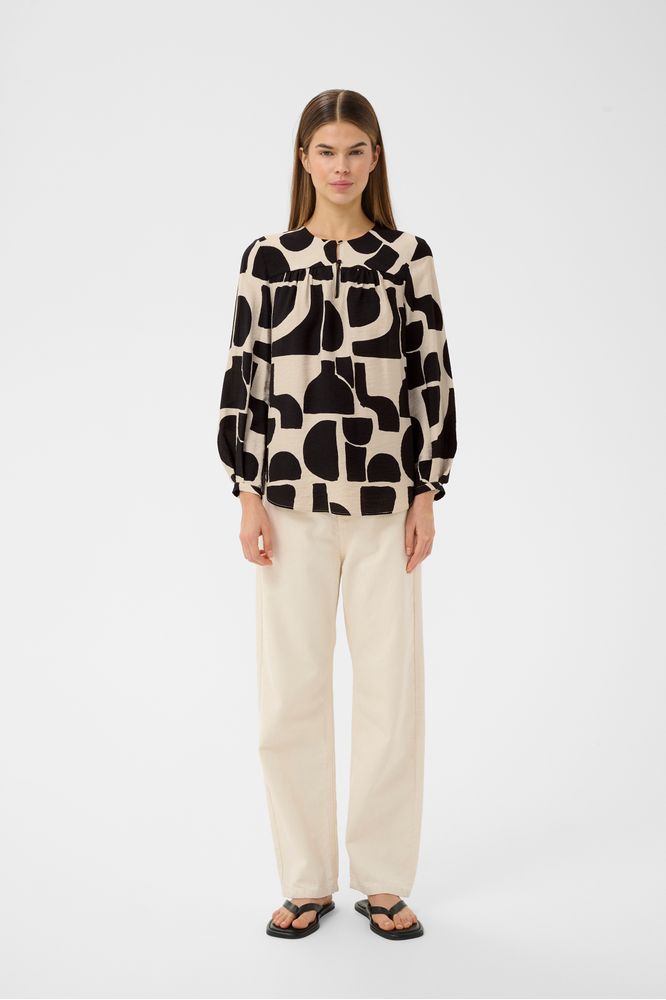 InWear LynnIW Blouse Black Soft Blocks