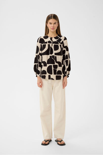 InWear LynnIW Blouse Black Soft Blocks