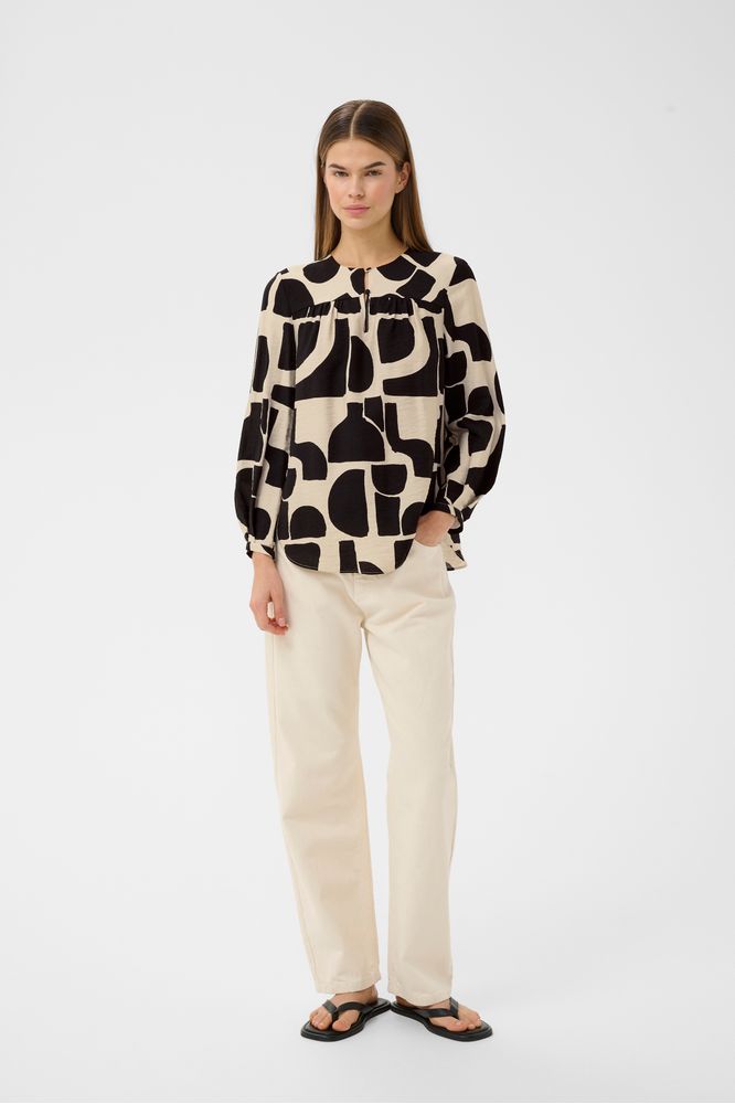 InWear LynnIW Blouse Black Soft Blocks