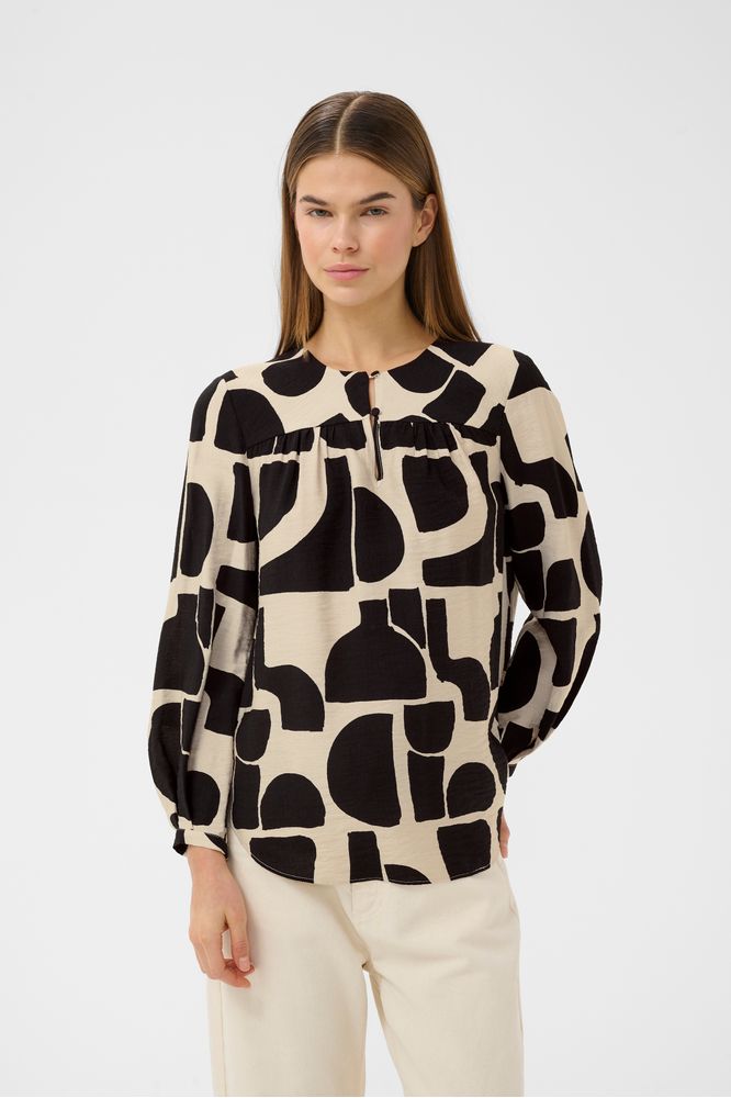 InWear LynnIW Blouse Black Soft Blocks