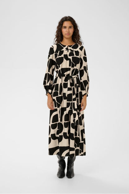 InWear LynnIW Belted Dress Black Soft Blocks