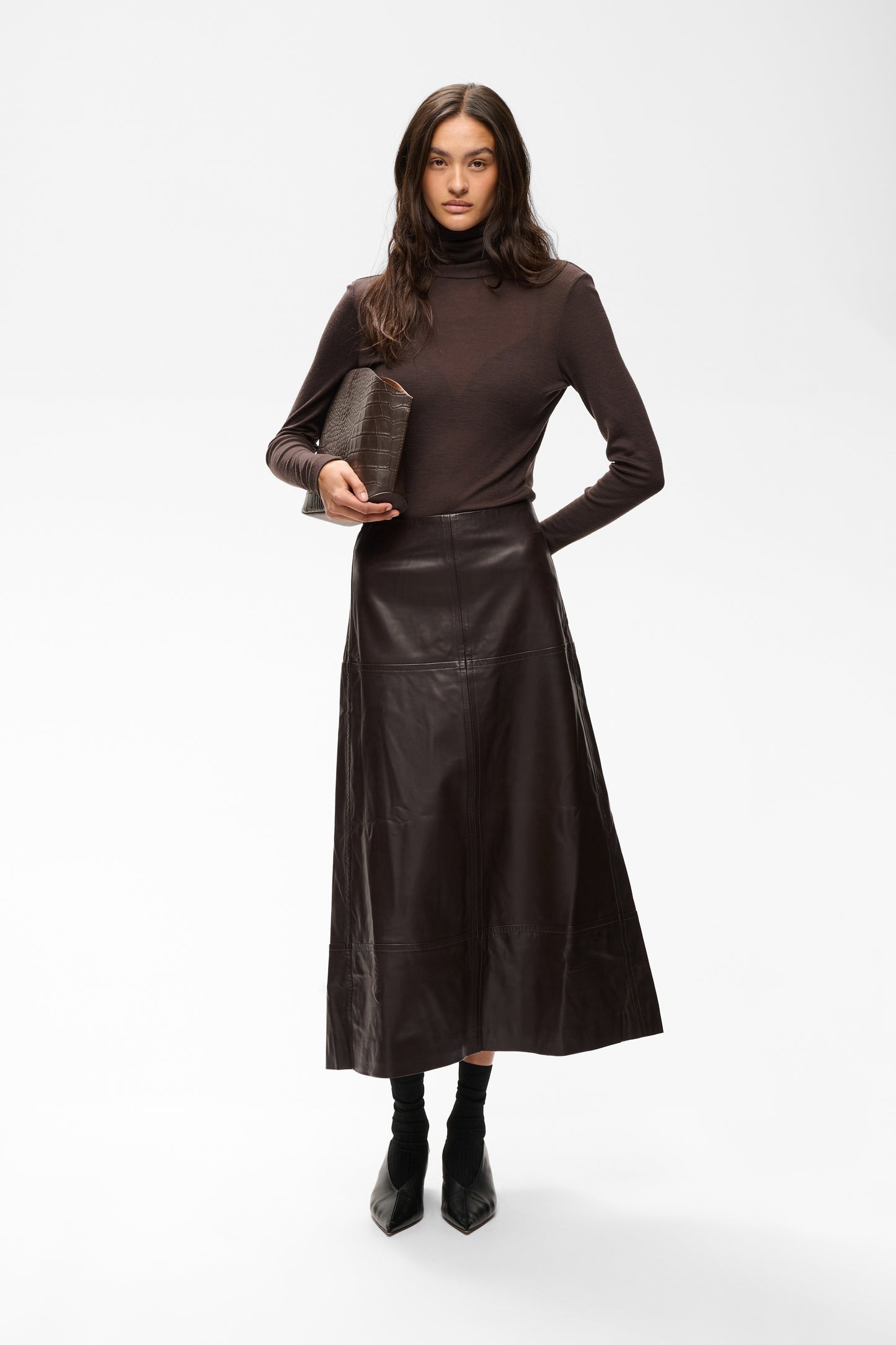 Inwear Celinah Skirt Chocolate Brown